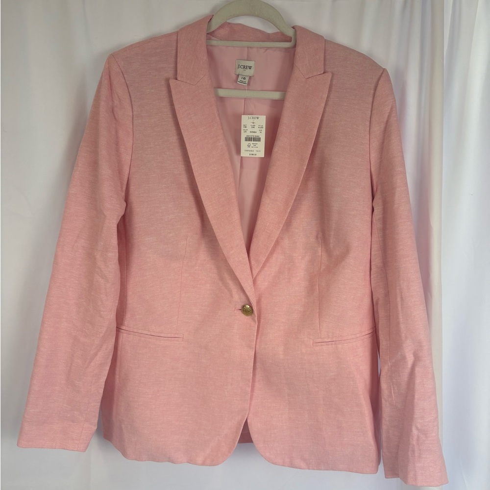 J. Crew Women's Soft Pink Blazer